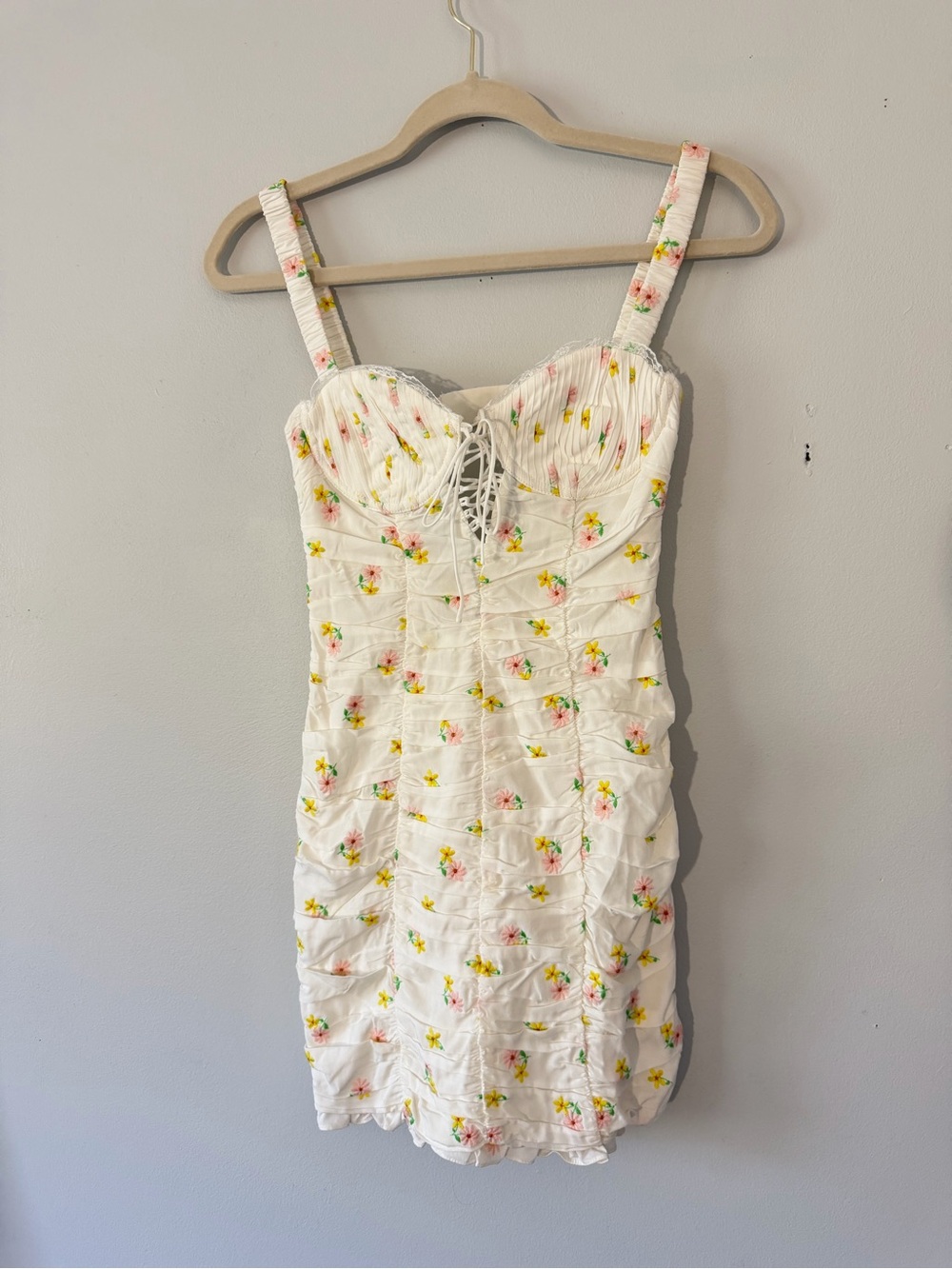 For love and lemons Celia shirred floral dress
